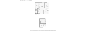 A floor plan of a building at 1500 HI Point St. Los Angeles, CA 90035.