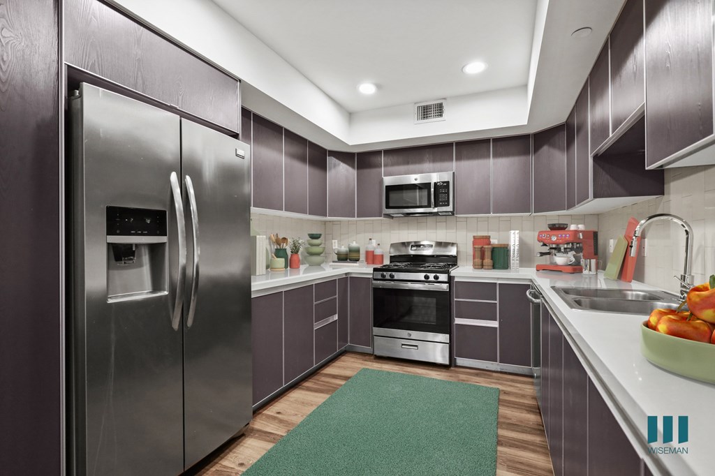 Large-Size Kitchen with Energy-Efficient Appliances and Ample Cabinet Storage