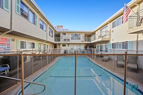 Interior Courtyard with a Swimming Pool