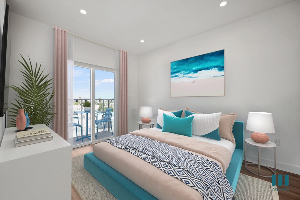 Large-Size Bedroom with Patio - Dunn Floor Plan