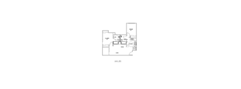 A drawing of a floor plan labeled Unit 301.