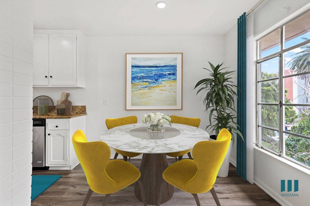 Dining Room with Large Windows