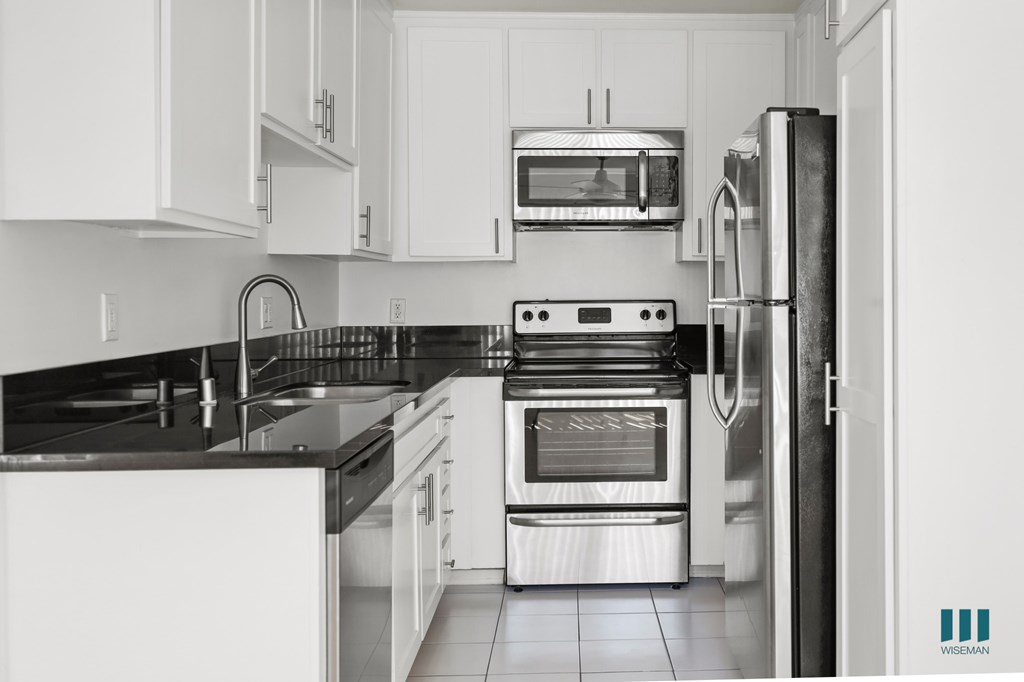 Kitchen with Stainless-Steel Appliances and Ample Cabinet Storage