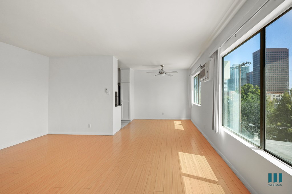 Dining Room with Large-Size Windows Providing Natural Light