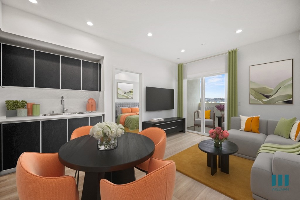 Open-Concept Kitchen, Dining, Living Room, and Patio - Sony Floor Plan