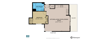 Bamboo Floor Plan at Ogden Garden by Wiseman, Los Angeles, California