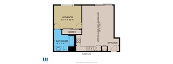 Beech Floor Plan at Ogden Garden by Wiseman, Los Angeles, CA, 90036