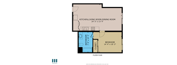 Cedar Floor Plan at Ogden Garden by Wiseman, Los Angeles, California