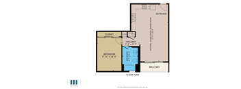 Maple Floor Plan at Ogden Garden by Wiseman, Los Angeles, 90036
