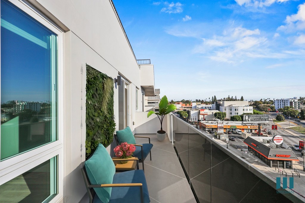 Penthouse Level Patio with Views of the City - Palm Floor Plan