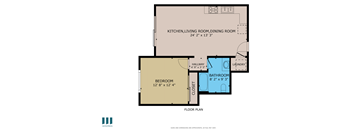 Peach Floor Plan at Ogden Garden by Wiseman, California, 90036