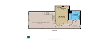 Pine Floor Plan at Ogden Garden by Wiseman, California, 90036