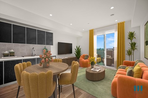 Well Equipped Kitchen And Dining at Ogden Garden by Wiseman, Los Angeles, 90036