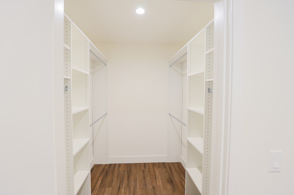 Walk-In Closet with Built-In Organizers