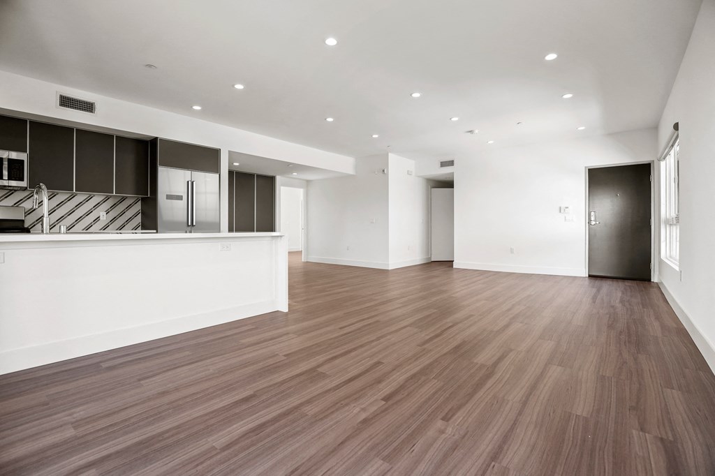 Open-Concept Kitchen, Dining, and Living Room