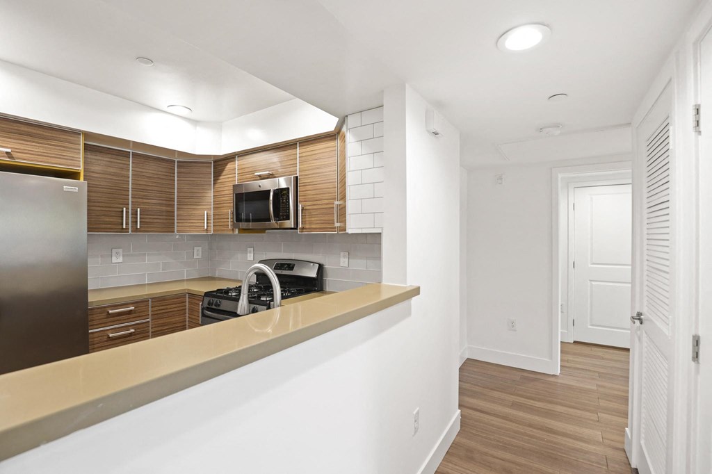 Kitchen and Hallway to Bedrooms