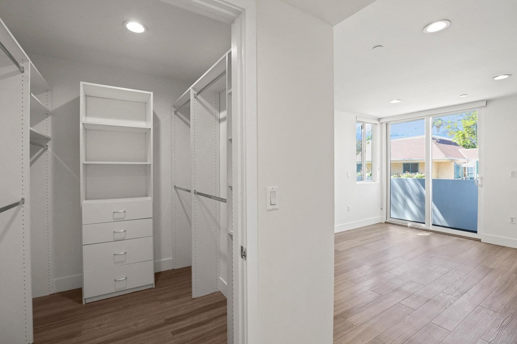 Master Walk-In Closet with Built-In Organizers