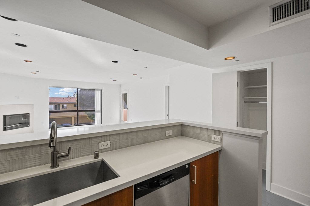 Kitchen Area with Hall Closet