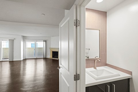 Hall Bathroom with Vanity