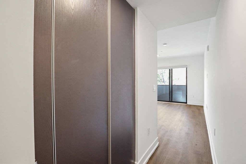 Side Storage in Bedroom with Balcony