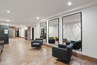 Seating Area in Front Lobby of Hudson lux by Wiseman