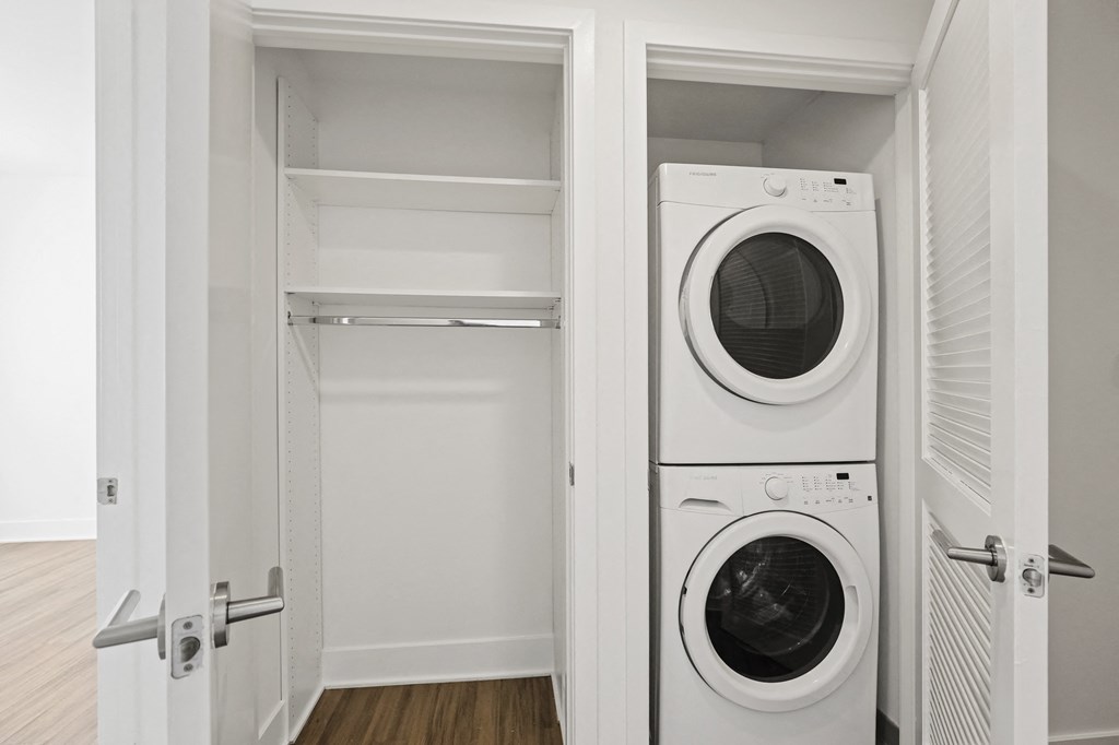 In-Suite Washer & Dryer and Storage Closet