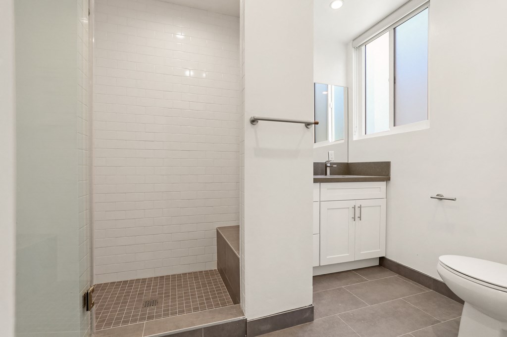 Apartment Bathroom with Walk-In Shower