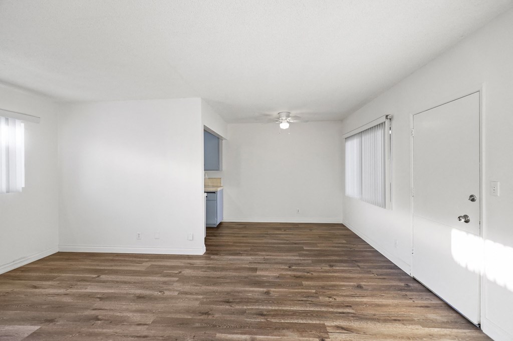 Open-Concept Kitchen, Dining, and Living Room Areas