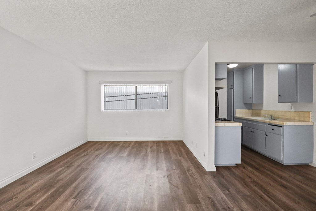 Open-Concept Kitchen, Dining, and Living Room Areas