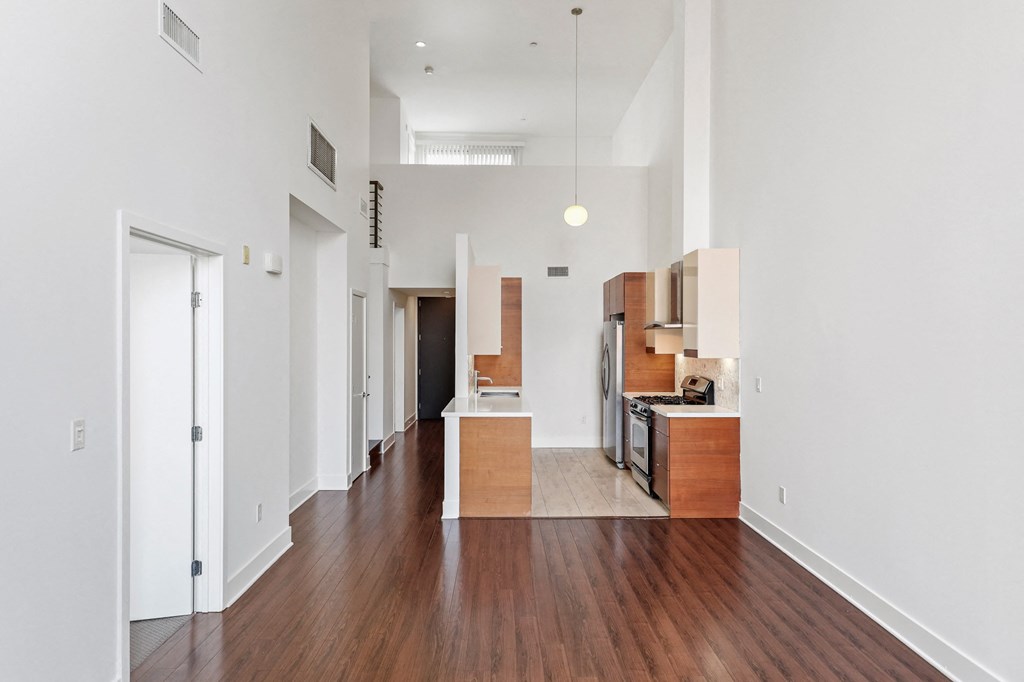 Open-Concept Kitchen, Dining, and Living Spaces