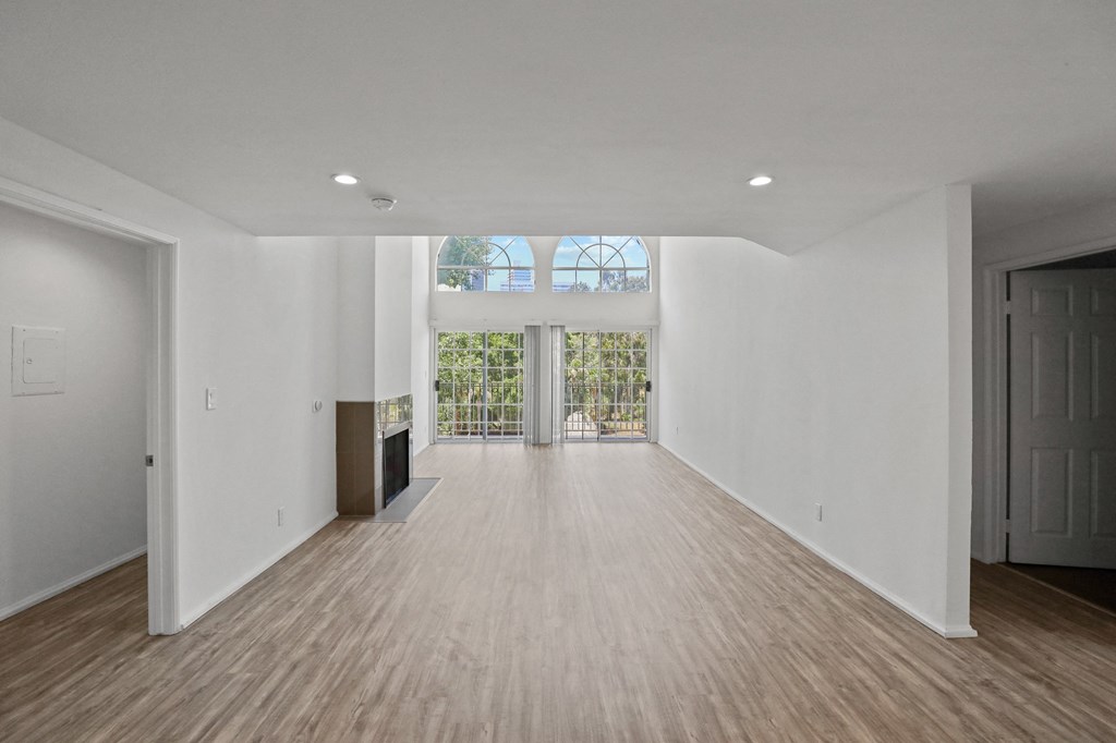 West LA apartment Large Living Rooms with Natural Light and Fireplaces