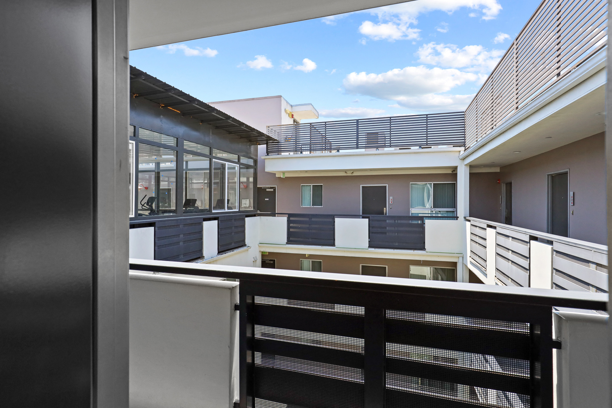 Courtyard of Brockton Manor by Wiseman