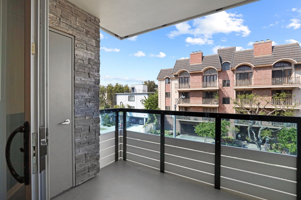 Apartment Patio with Street View