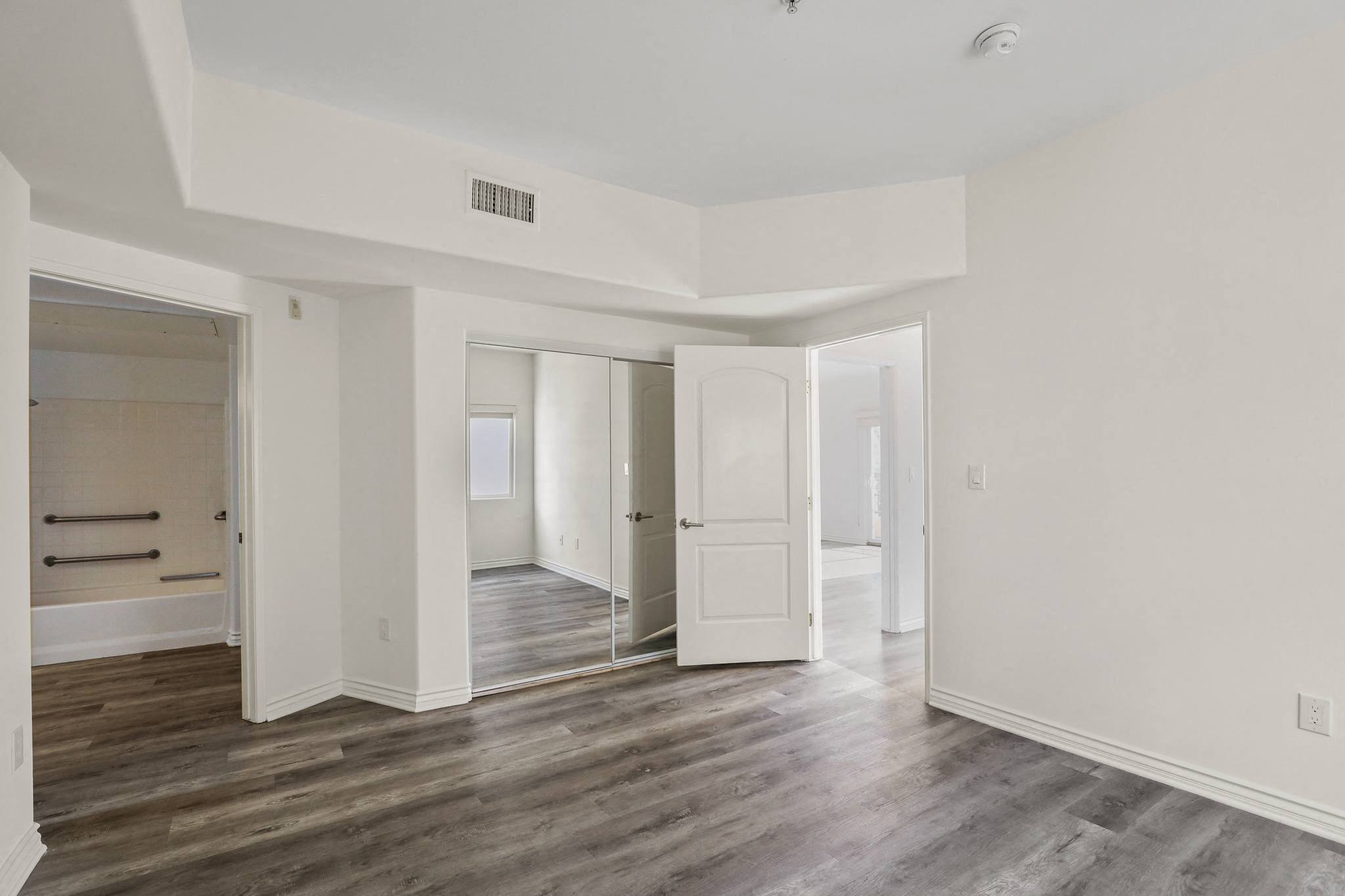 Large-Size Bedroom with Bathroom, Closet, and Vinyl Flooring