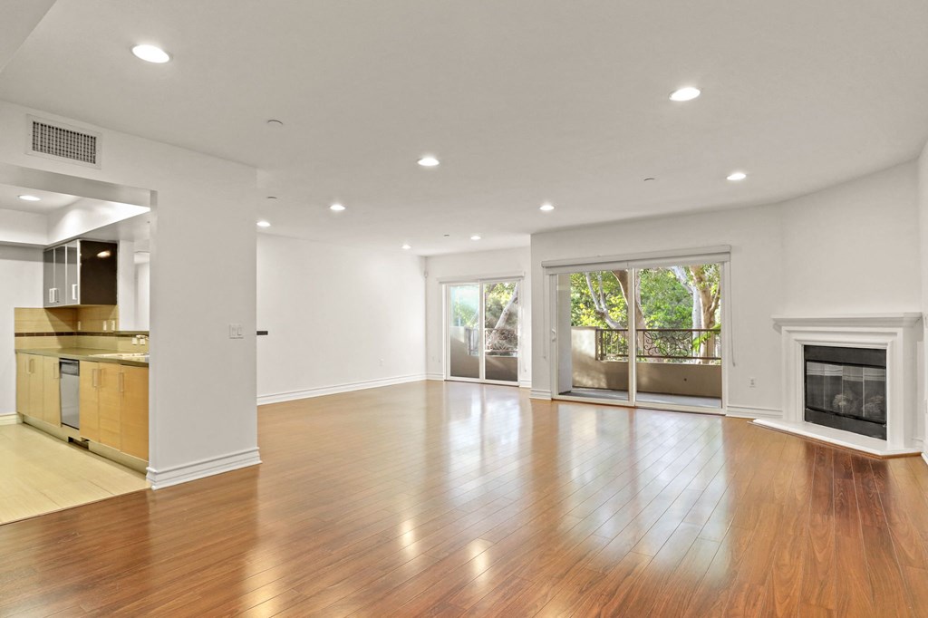 Open-Concept Living and Dining Room Areas