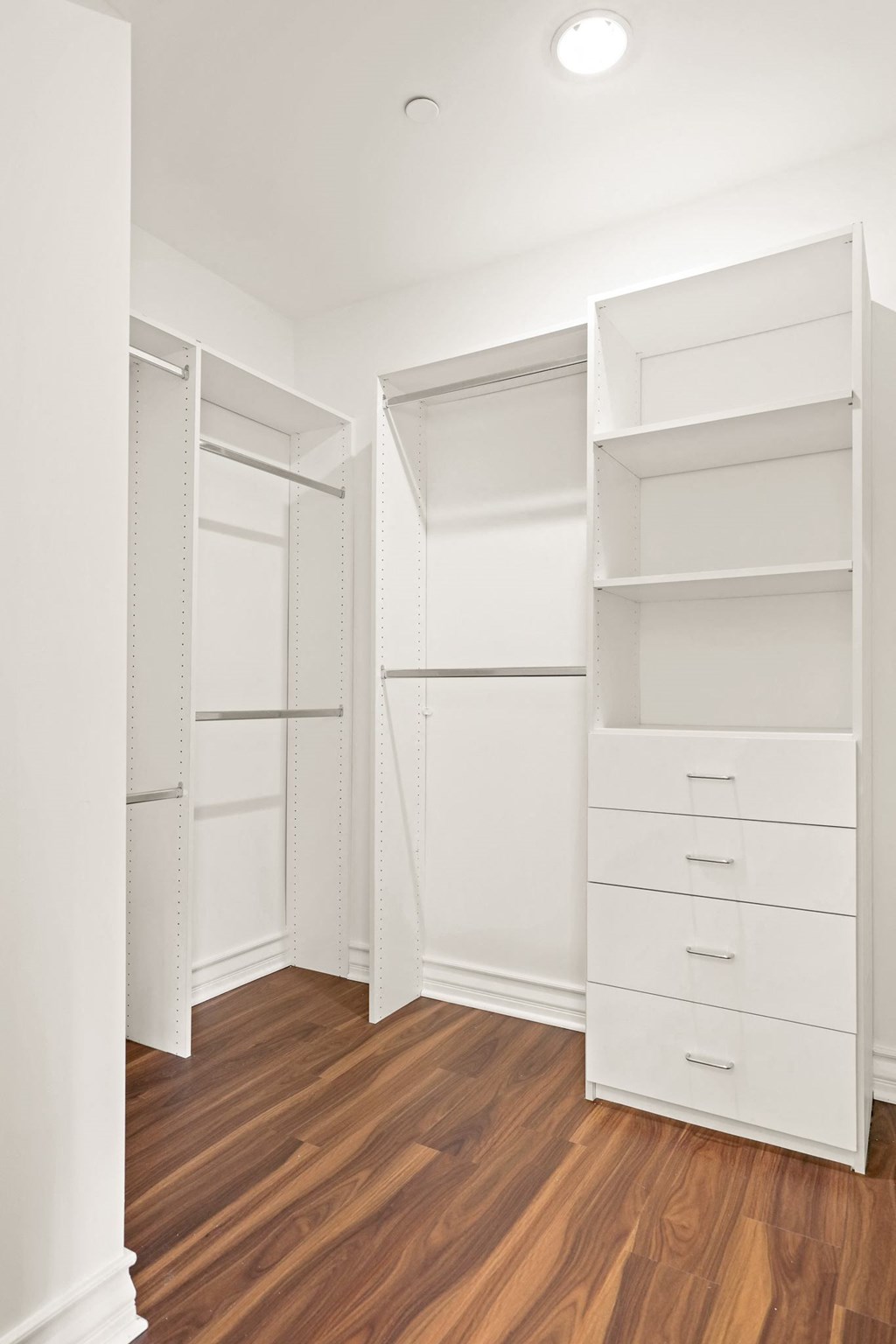 Walk-In Closet with Built-In Organizers