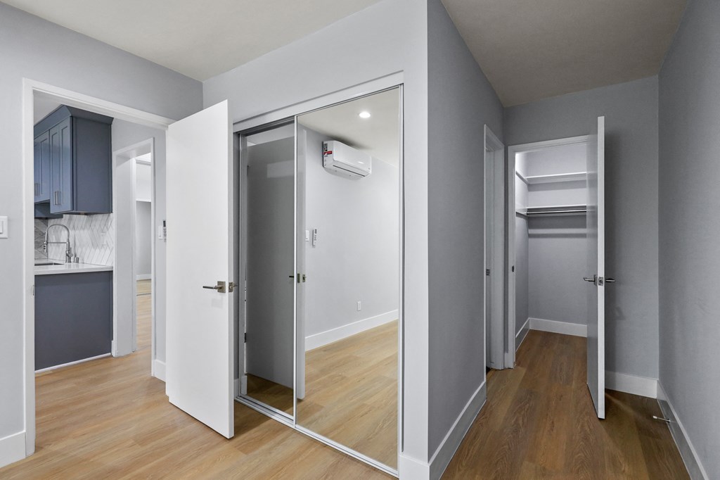 Bedroom with Two Closets