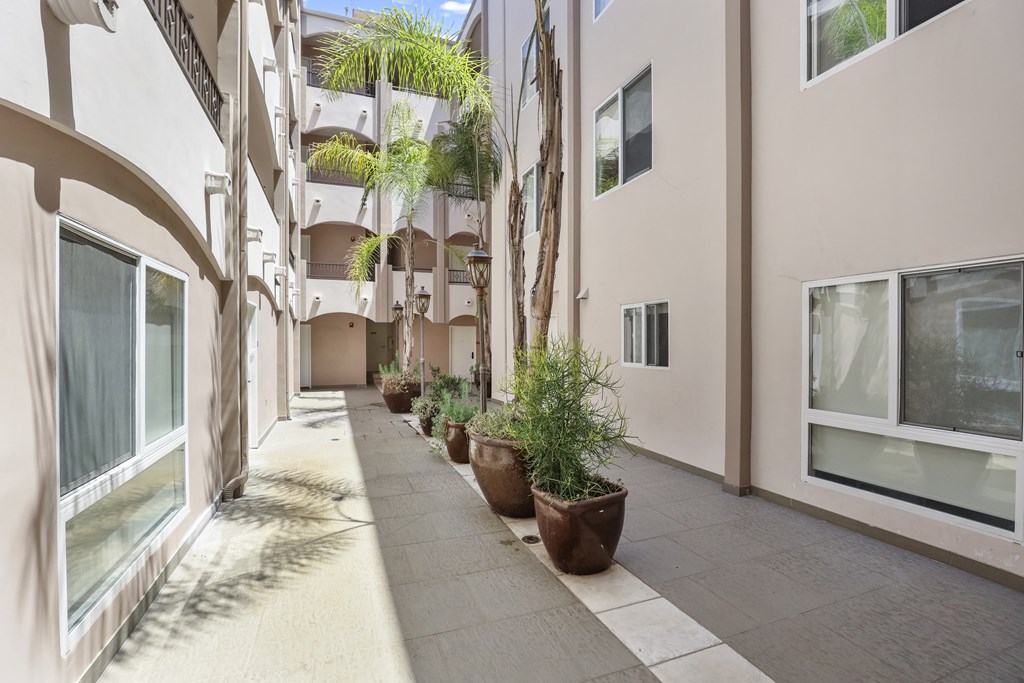 Courtyard Area of Armacost Colony by Wiseman