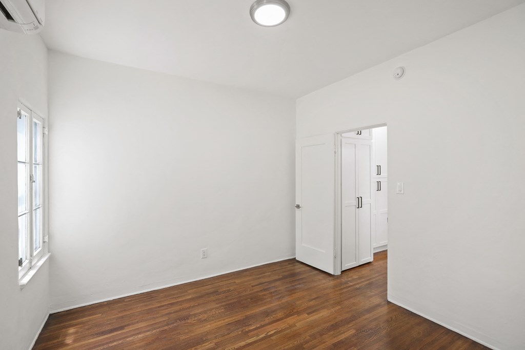 Bedroom with Hardwood Floors