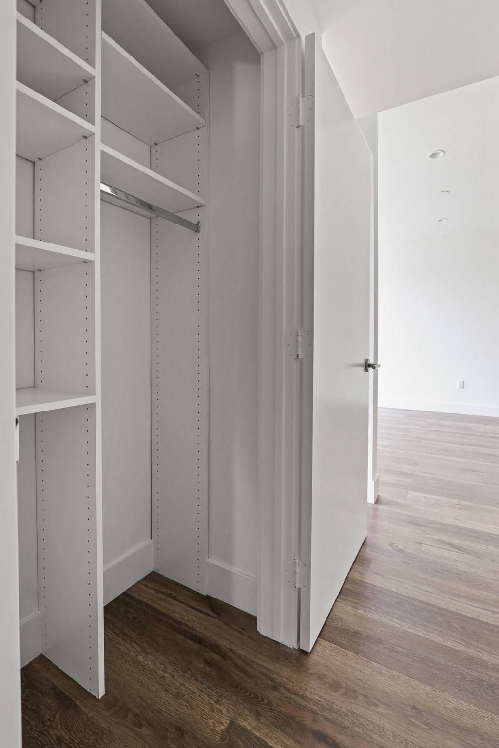 Walk-In Closet with Built-In Organizers
