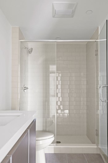 Apartment Bathroom with Walk-In Shower - Photo Gallery 18