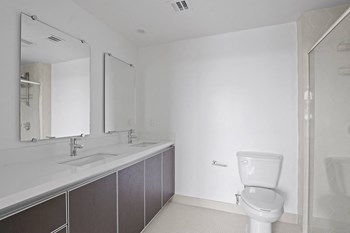 Apartment Master Bathroom with Double vanity - Photo Gallery 23
