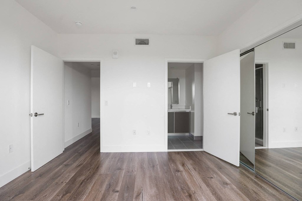 Bedroom with Bathroom and Vinyl Flooring