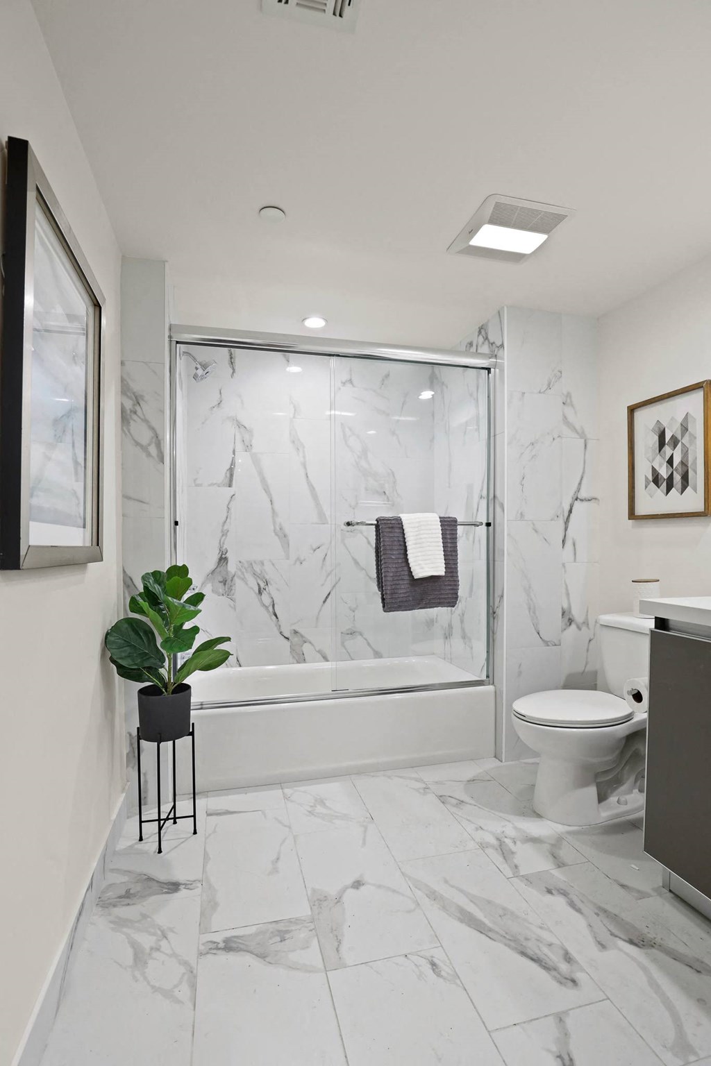Large-Sized Bathroom with Bathtub