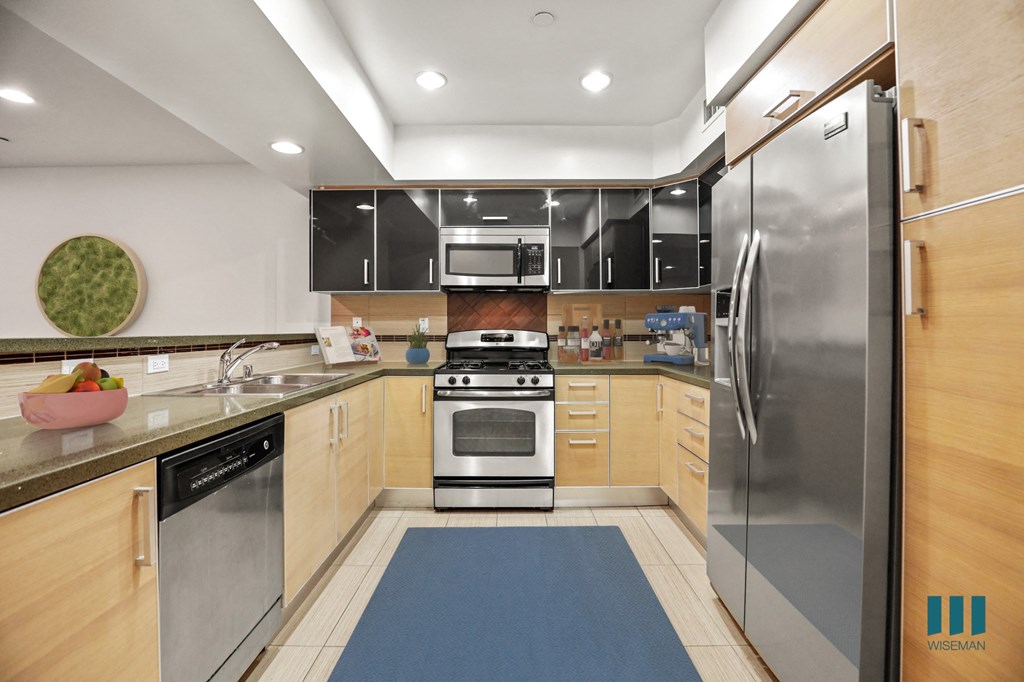 Full-Size Kitchen with Energy-Effcient Appliances and Ample Cabinet Storage
