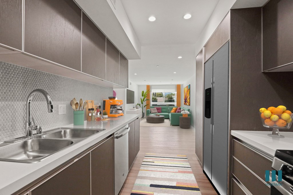 Full-Size Kitchen with Ample Cabinet Storage and Energy-Efficient Appliances