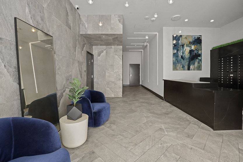Lobby with Seating Area Lobby with Seating Area of Sunset Rise by Wiseman
