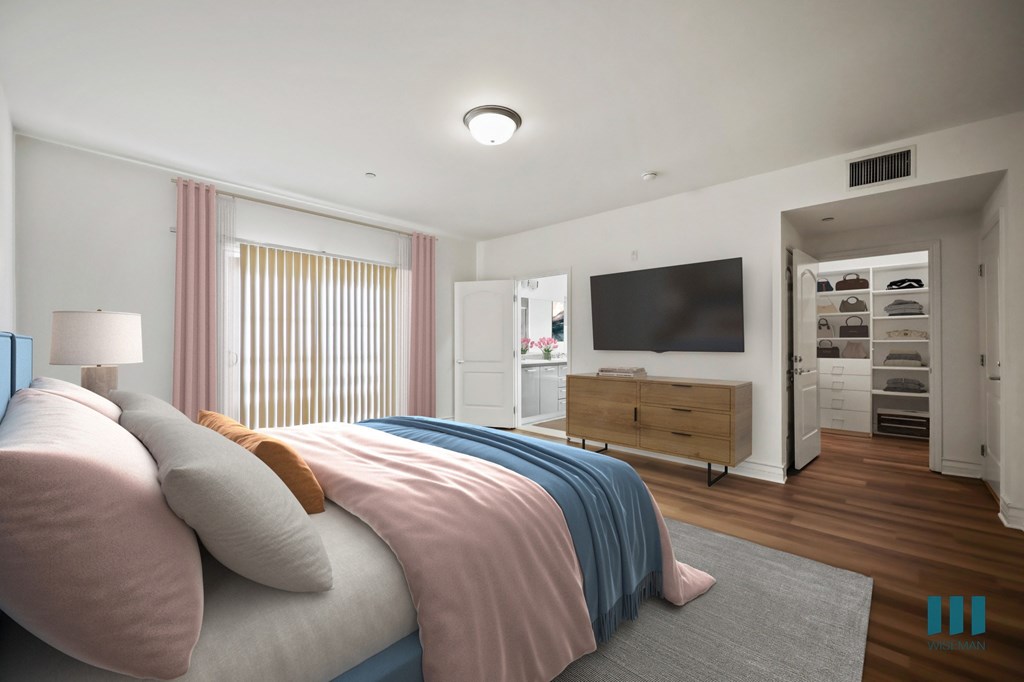 Bedroom with Walk-In closet, Bathroom, and Balcony Bedroom with Walk-In closet, Bathroom, and Balcony