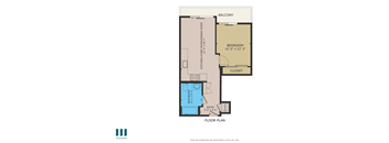Rosewood Floor Plan at Venice Wave by Wiseman, California, 90291