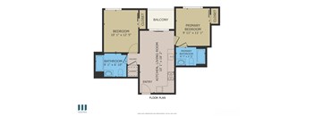2Bed 2Bath Floor Plan at Venice Wave by Wiseman, Venice, CA